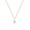 Gold Plated Premium Steel Crystal Clear 8mm Austria Globe Pendant With Light Blue Crystal Pearl Hoop Earrings Set