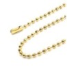 Premium Stainless Steel Gold Plated 60cm Long Ball Necklace Chain  (Made in Japan)