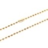 Premium Stainless Steel Gold Plated 60cm Long Ball Necklace Chain  (Made in Japan)