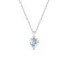 Crystal Aurora Borealis Wild Heart Pendant Necklace Embellished with Premium Grade Austrian Crystal