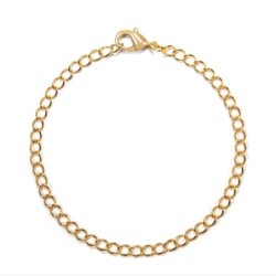 18K Gold Plated Charm Plain...