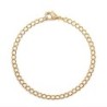 18K Gold Plated Charm Plain 21cm Simply Bracelet (Made In Japan)