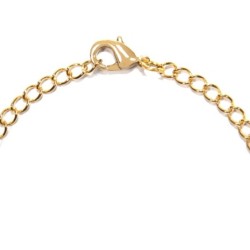 18K Gold Plated Charm Plain 21cm Simply Bracelet (Made In Japan)