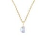 Gold Plated Premium Steel Crystal AB 8mm Globe Pendant Necklace Embellished with Premium Grade Austrian Crystal