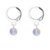 Premium Steel Hoop Paradise Shine Dainty Crystal Earrings Embellished with Premium Grade Austrian Crystals