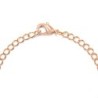 18K Rose Gold Plated Charm Plain Simply 21cm Bracelet (Made In Japan)