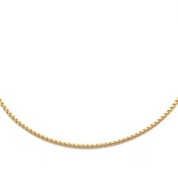 Premium Gold Plated Stainless Steel Round Box Design Standard Choker  (Made in Japan)