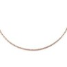 Premium Rose Gold Plated Stainless Steel Round Box Design Standard Choker  (Made in Japan)