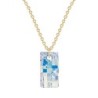 Gold Plated Premium Steel Crystal AB Urban Pendant Necklace Embellished with Premium Grade Austrian Crystal