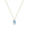 Gold Plated Premium Steel Crystal AB Urban Pendant Necklace Embellished with Premium Grade Austrian Crystal