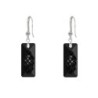 Limited Edition Elegant White Gold Plated Silver Night Growing Crystal Rectangle Premium Earrings