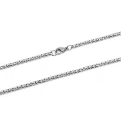 Premium Stainless Steel Round Box Design Long Necklace Chain  (Made in Japan)