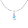 Crystal Aurora Borealis De-Art Pendant Necklace Embellished with Premium Grade Austrian Crystal