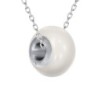 Crystal BeCharmed Pearl White Premium Steel Jewellery Set Embellished with Premium Grade Austrian Crystal Pearls