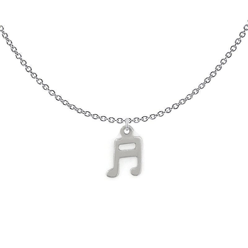 Japan Premium Steel Musical Note Pendant Necklace