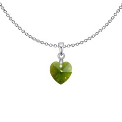 XILION Olivine Heart Dainty...