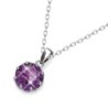 February Birth Month Exclusive Pendant Necklaces Bundle Jewellery Set Embellished with Premium Grade Austrian Crystals