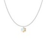 Crystal Blue AB Hexagon Star Pendant Premium Steel Necklace Embellished with Premium Grade Austrian Crystal