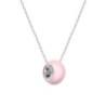 Crystal BeCharmed Pearl Pastel Rose Premium Steel Jewellery Set Embellished with Premium Grade Austrian Crystal Pearls