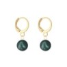 December Birthpearl Gold Plated Premium Steel Iridescent Tahitian 8mm Austrian Crystal Pearl Pendant With Earrings Set