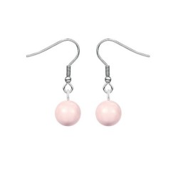 October Birth Month Premium Steel Crystal Pearl Earrings Embellished with Premium Grade Austrian Crystal Pearls