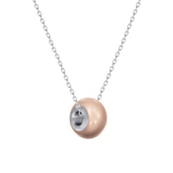 Crystal BeCharmed Pearl Rose Gold Premium Steel Jewellery Set Embellished with Premium Grade Austrian Crystal Pearls