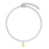 Premium Stainless Steel Golden Shadow Dainty Crystal Globe Bracelet (Made In Japan)