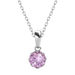 June Birthstone Light Amethyst 925 Sterling Silver Jewellery Set Embellished with Premium Grade Austrian Crystals