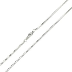 Premium Stainless Steel 316 Designer Slim Box Long Necklace Chain  (Made in Japan)