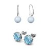 March Birth Month Exclusive Earrings Bundle Jewellery Set Embellished with Premium Grade Austrian Crystals