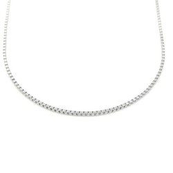 Premium Stainless Steel 316 Designer Slim Box Long Necklace Chain  (Made in Japan)