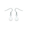 Pearlescent White Crystal Pearl Premium Steel Earrings Set Collection Embellished with Austrian Crystal Pearls