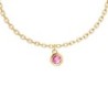 18K Gold Plated Elegant Round Rose Pink Crystal Bracelet Embellished with Premium Grade Austrian Crystal