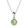 August Birthstone Peridot 925 Sterling Silver Jewellery Set Embellished with Premium Grade Austrian Crystals