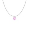 Rosaline Hexagon Star Pendant Premium Steel Necklace Embellished with Premium Grade Austrian Crystal