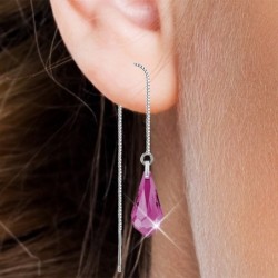 White Gold Plated Fuchsia...