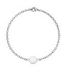 April Birth Month Premium Steel Bracelet With Earrings Set Embellished with Premium Grade Austrian Crystal Pearls