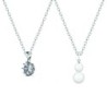 April Birth Month Exclusive Pendant Necklaces Bundle Jewellery Set Embellished with Premium Grade Austrian Crystals