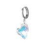 Crystal Aurora Borealis Devoted 2 U Heart Mismatched Earrings Embellished with Premium Grade Austrian Crystals