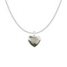 Truly In Love Crystal Satin Heart Pendant Steel Necklace Embellished With Premium Grade Austrian Crystal