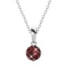 January Birthstone Siam Red 925 Sterling Silver Jewellery Set Embellished with Premium Grade Austrian Crystals