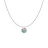 Paradise Shine Hexagon Star Pendant Premium Steel Necklace Embellished with Premium Grade Austrian Crystal