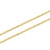 Slim 925 18K Gold Plated Wave Style 40cm Necklace Chain