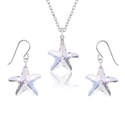 Starfish Crystal Jewellery Set Embellished with Premium Grade Austrian Crystals