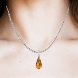 18k White Gold Plated Topaz...