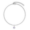 Premium Stainless Steel Paradise Shine Dainty Crystal Globe Bracelet (Made In Japan)