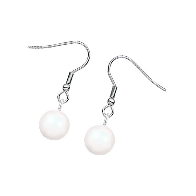 April Birth Month Premium Steel Crystal Pearl Earrings Embellished with Premium Grade Austrian Crystal Pearls