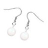 April Birth Month Premium Steel Crystal Pearl Earrings Embellished with Premium Grade Austrian Crystal Pearls