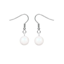 April Birth Month Premium Steel Crystal Pearl Earrings Embellished with Premium Grade Austrian Crystal Pearls