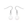 April Birth Month Premium Steel Crystal Pearl Earrings Embellished with Premium Grade Austrian Crystal Pearls